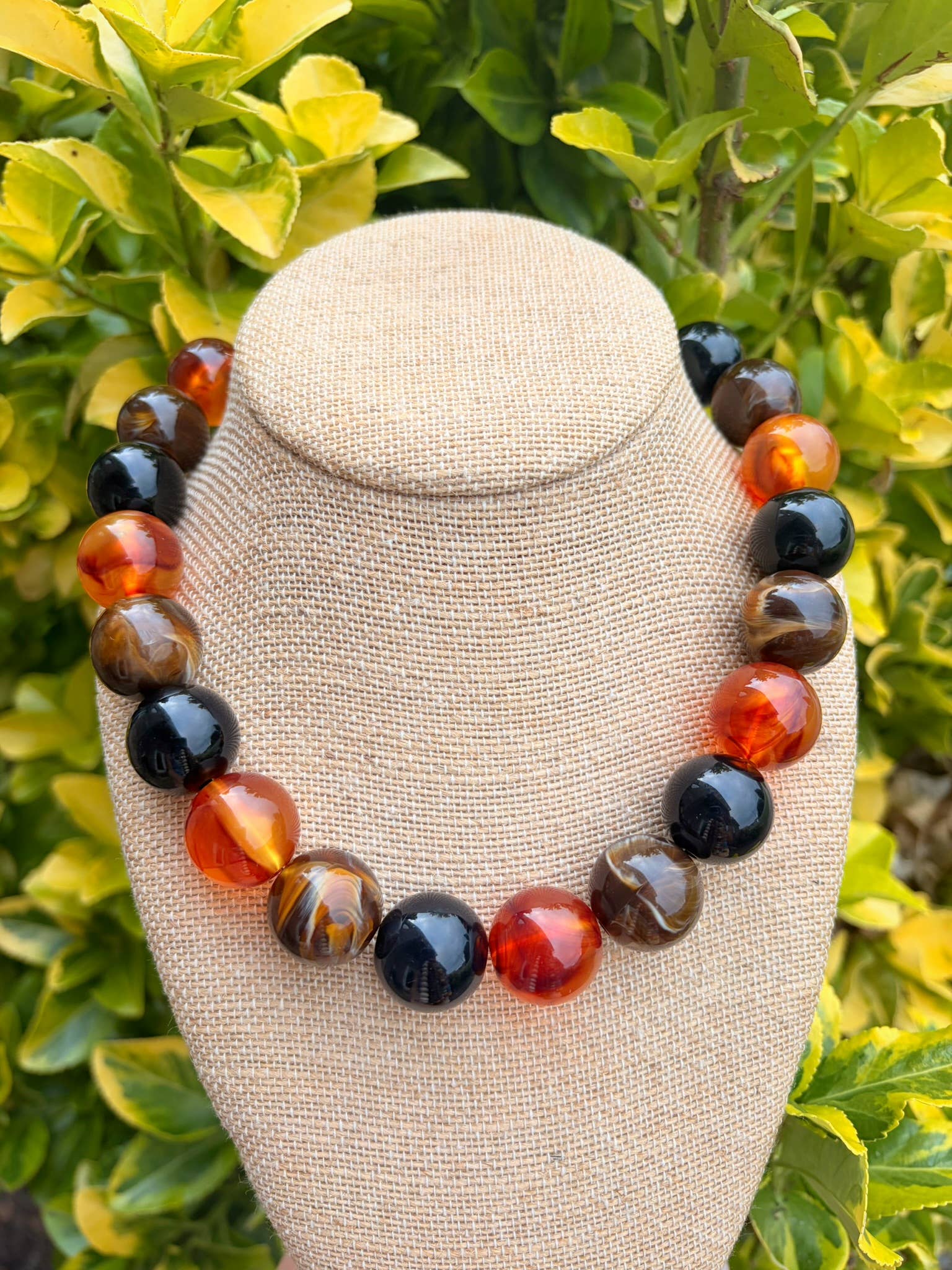 Shades of Brown Bauble Necklace - Sugar Babies Children's Boutique/Meg's Shoppe