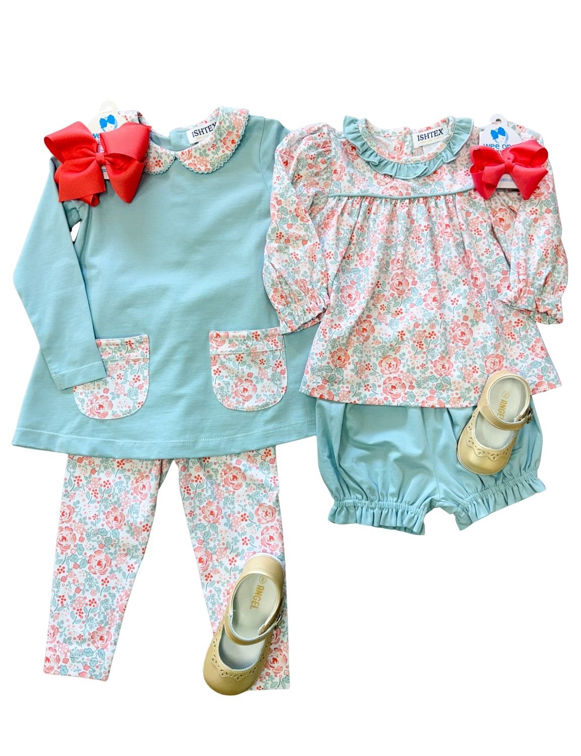 Shallot Rose Bloomers Set Girls Sets Ishtex