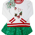 Shimmer Bubble Skort - Green Girls Skirts + Bloomers Azarhia