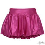 Shimmer Bubble Skort - Hot Pink Girls Skirts + Bloomers Azarhia