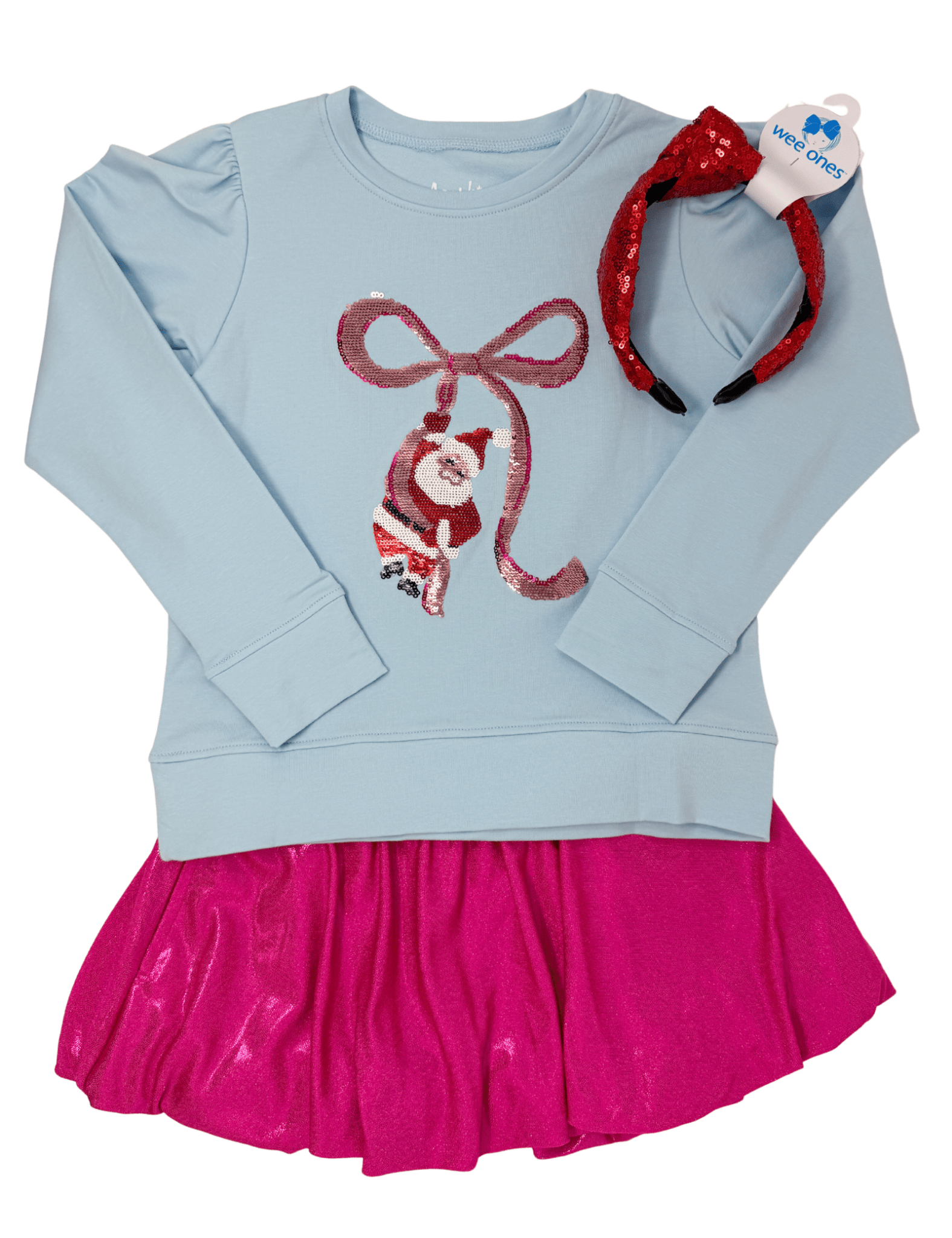 Shimmer Bubble Skort - Hot Pink Girls Skirts + Bloomers Azarhia