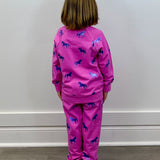 Shimmer Horses Raw Edge Pullover Girls Sweaters + Sweatshirts Hatley