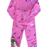 Shimmer Horses Raw Edge Pullover Girls Sweaters + Sweatshirts Hatley