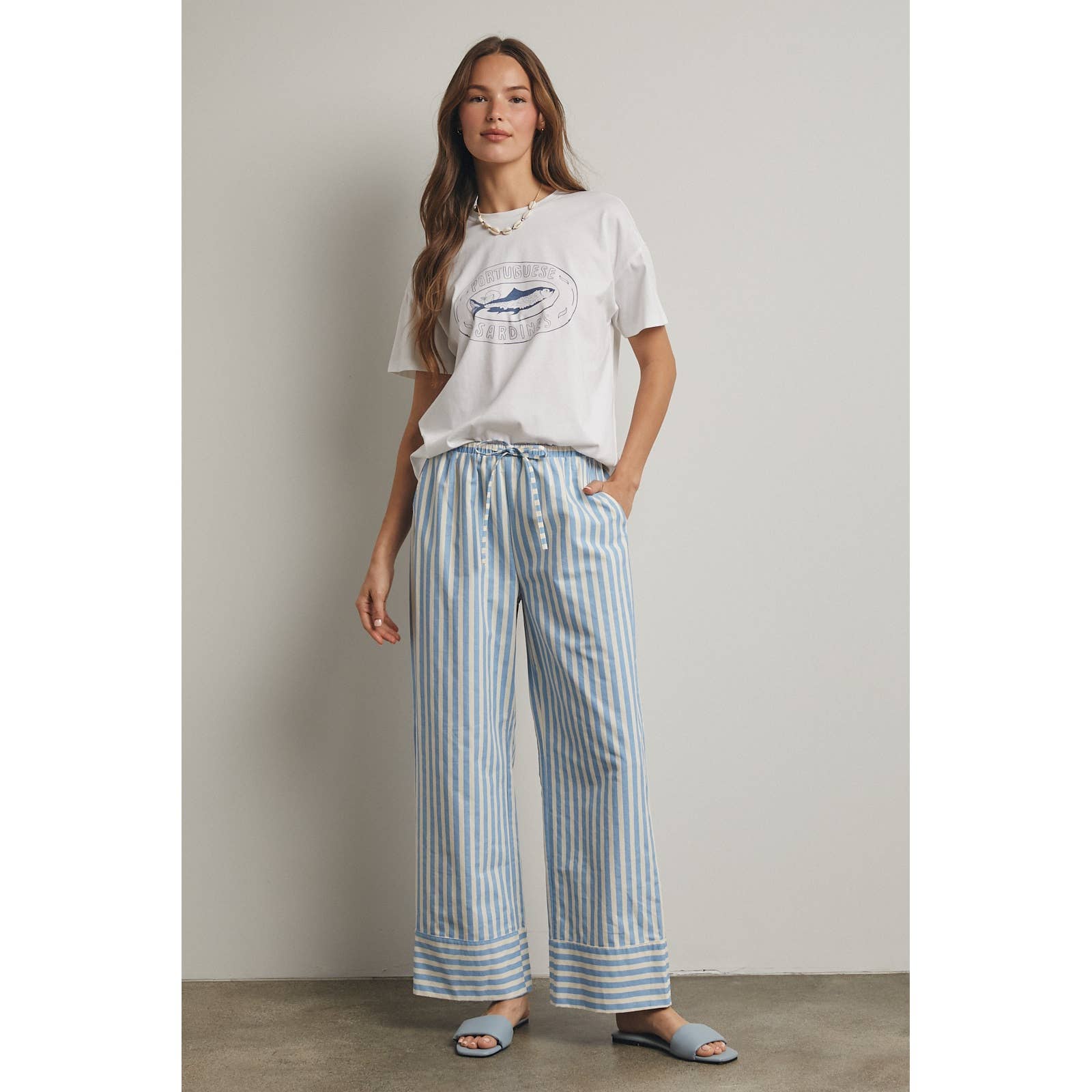Shoreline Stripe Pants Pants Wishlist Apparel
