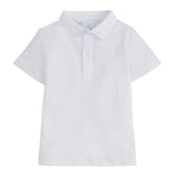 Short Sleeve Polo - White Boys Shirts + Polos Little English