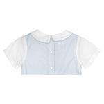 Shortall with Pintucks and Side Tabs - Blue Boys Bubbles + Rompers Petit Ami & Zubels