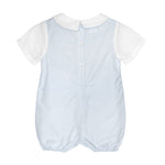 Shortall with Pintucks and Side Tabs - Blue Boys Bubbles + Rompers Petit Ami & Zubels