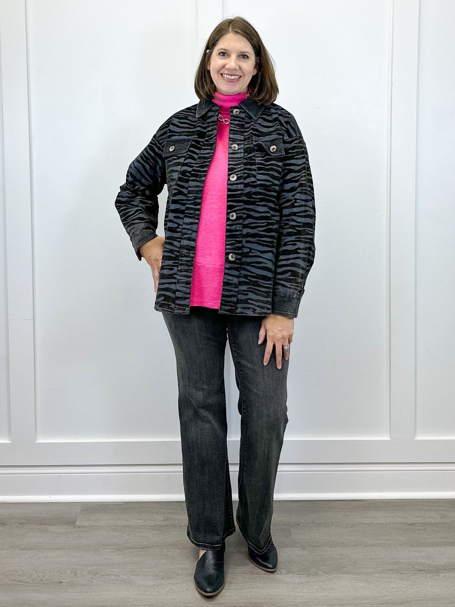 Show Your Stripes Corduroy Shacket Outerwear Oddi