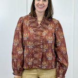 Sienna Muse Top - Brown Tops Jodifl