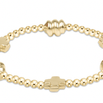 Signature Cross Admire Gold Pattern 3mm Bracelet Bracelets enewton