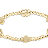 Signature Cross Admire Gold Pattern 3mm Bracelet Bracelets enewton