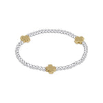 Signature Cross Sterling Mixed Metal Pattern 3mm Bracelet Bracelets enewton