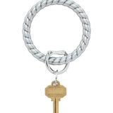 Silicone Big O® Key Ring - Solid Quicksilver Braided Key Rings O-Venture