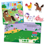 Silicone Sticker Book - Farm Toys Buddy & Barney