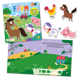 Silicone Sticker Book - Farm Toys Buddy & Barney