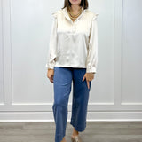 Silken Grace Satin Top - Champagne Tops Jodifl