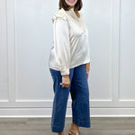 Silken Grace Satin Top - Champagne Tops Jodifl