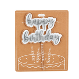 Silver Birthday Cake Topper Kitchen + Entertaining Mudpie