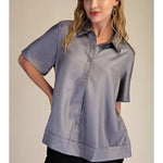 Silver Lining Polo Top - Sugar Babies Children's Boutique/Meg's Shoppe