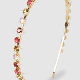 Skinny Multi Crystal Headband - Light Rose Hair Accessories Violet & Brooks