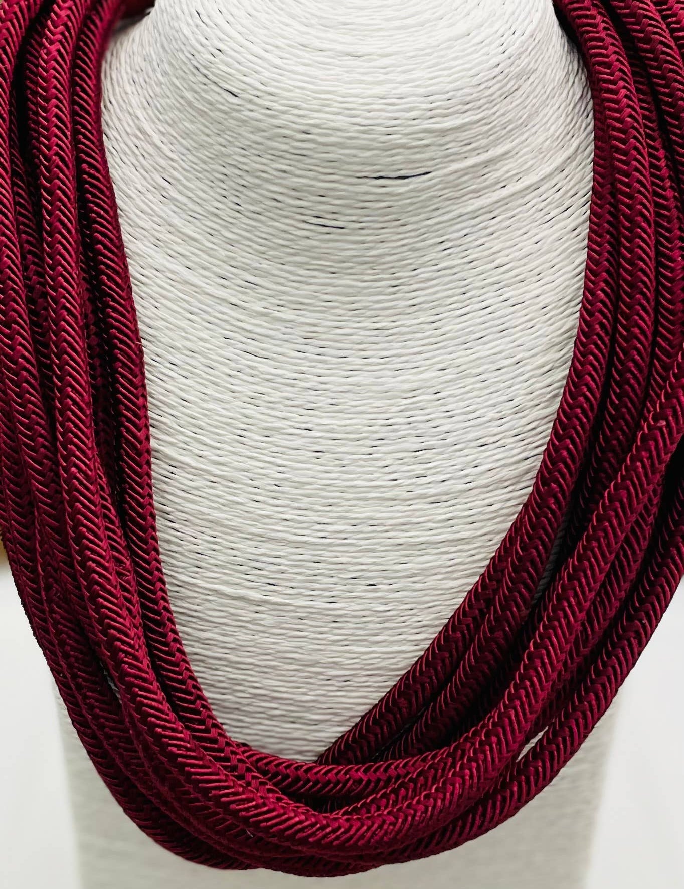Slub 8-Strand Necklace - Bordeaux Necklaces TWO FORTY TWO