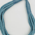Slub 8-Strand Necklace - Dusty Light Blue Necklaces TWO FORTY TWO