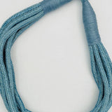 Slub 8-Strand Necklace - Dusty Light Blue Necklaces TWO FORTY TWO