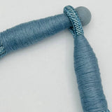 Slub 8-Strand Necklace - Dusty Light Blue Necklaces TWO FORTY TWO