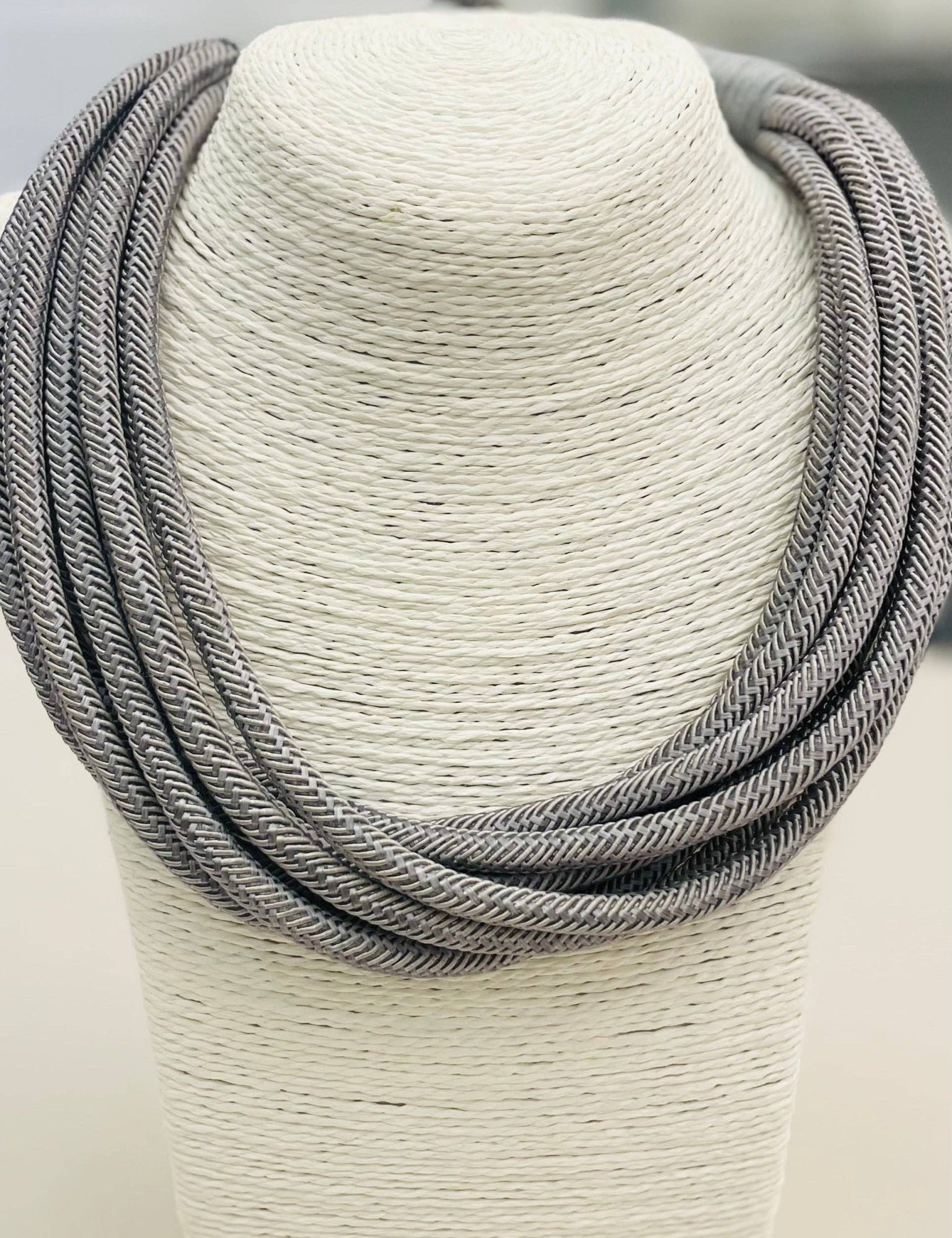 Slub 8-Strand Necklace - Gray Fox Necklaces TWO FORTY TWO