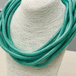 Slub 8-Strand Necklace - Mint Necklaces TWO FORTY TWO