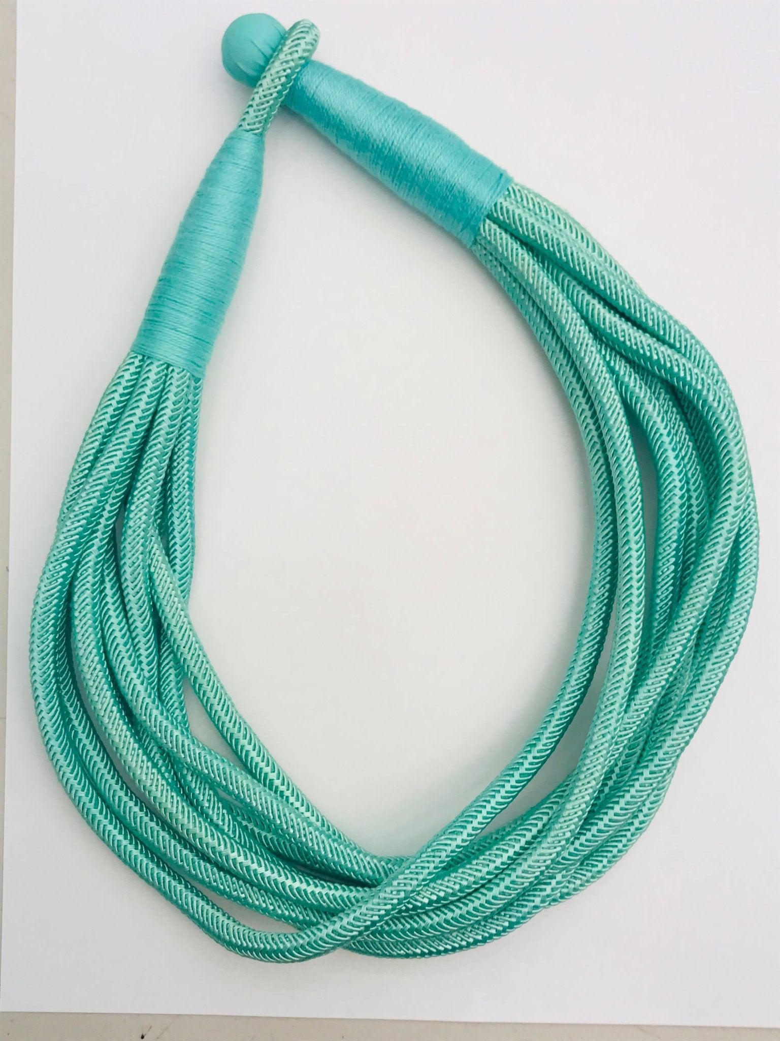 Slub 8-Strand Necklace - Mint Necklaces TWO FORTY TWO