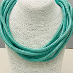 Slub 8-Strand Necklace - Mint Necklaces TWO FORTY TWO