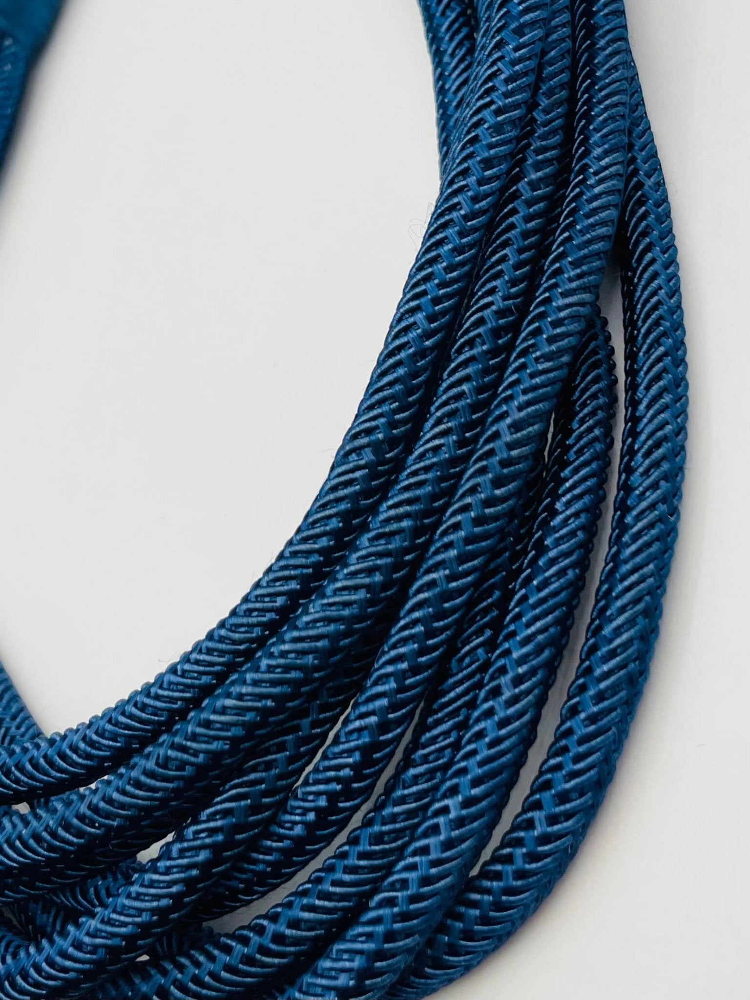 Slub 8-Strand Necklace - Navy Necklaces TWO FORTY TWO