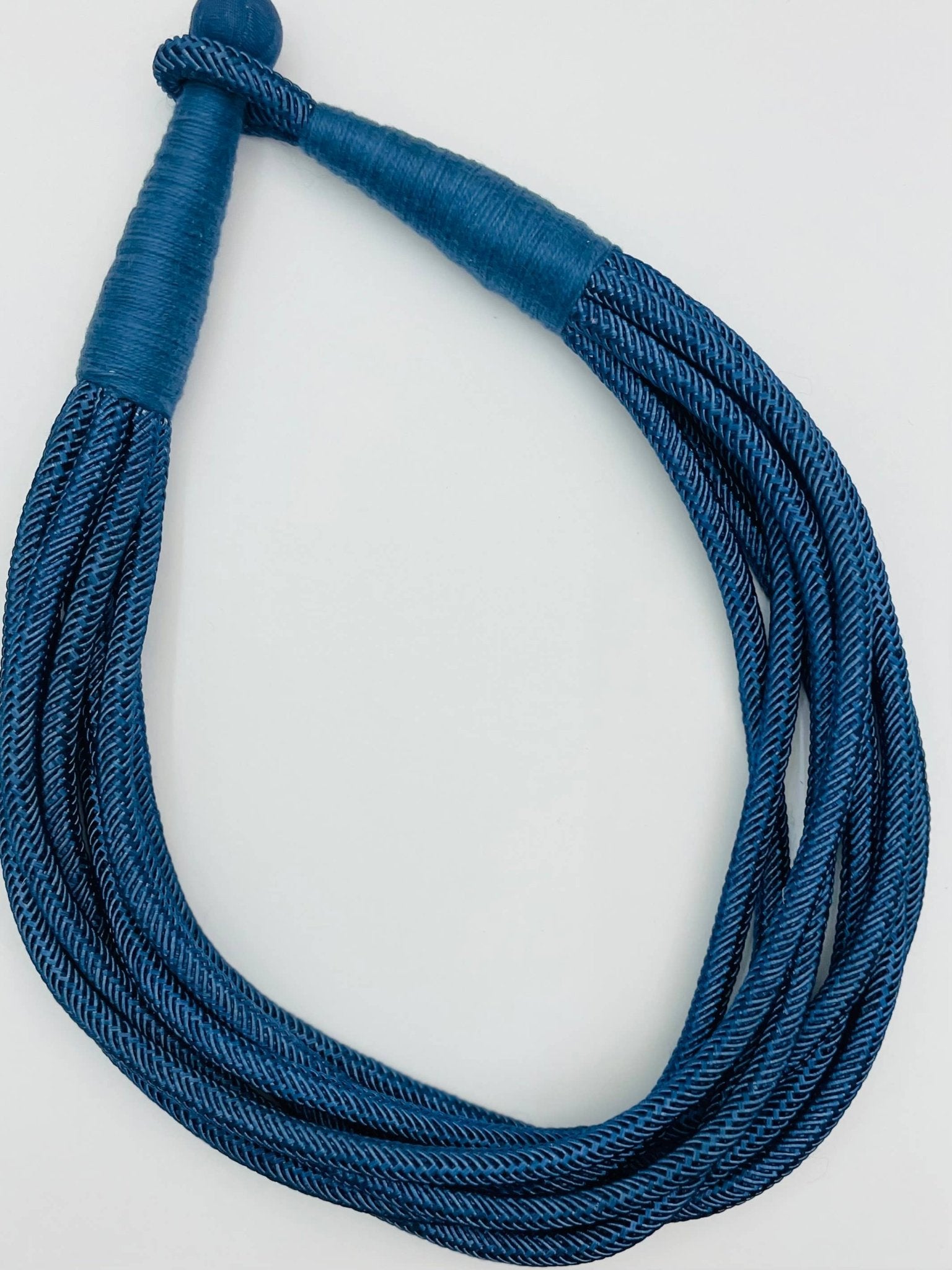Slub 8-Strand Necklace - Navy Necklaces TWO FORTY TWO