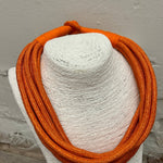 Slub 8-Strand Necklace - Orange Necklaces TWO FORTY TWO