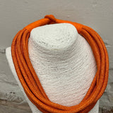 Slub 8-Strand Necklace - Orange Necklaces TWO FORTY TWO