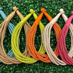 Slub 8-Strand Necklace - Orange Necklaces TWO FORTY TWO