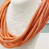Slub 8-Strand Necklace - Peach Necklaces TWO FORTY TWO