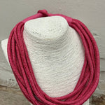 Slub 8-Strand Necklace - Pink Necklaces TWO FORTY TWO