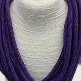 Slub 8-Strand Necklace - Purple TWO FORTY TWO