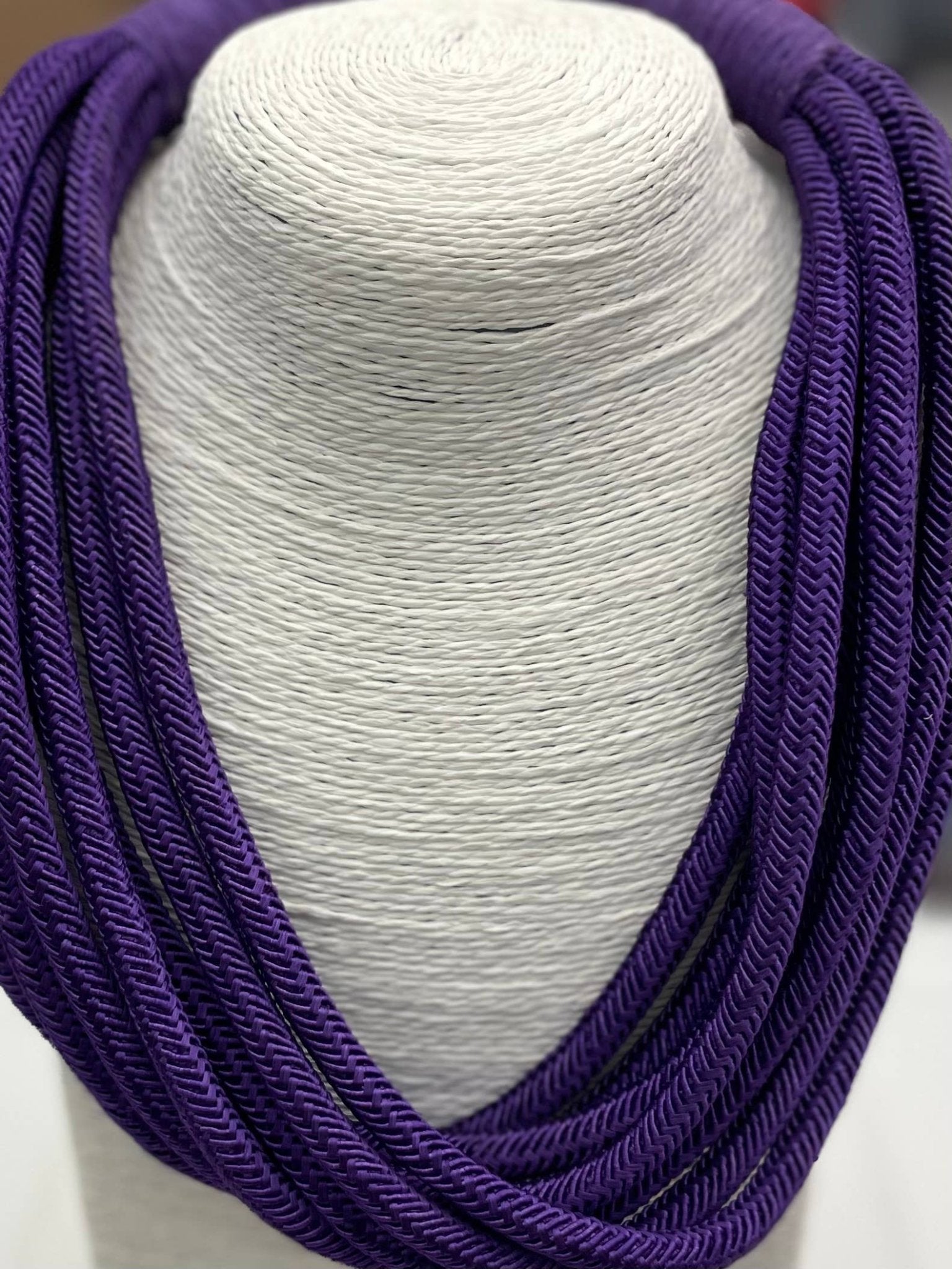 Slub 8-Strand Necklace - Purple TWO FORTY TWO
