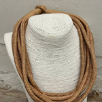 Slub 8-Strand Necklace - Tan Necklaces TWO FORTY TWO