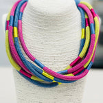 Slub 8-Strand - Periwinkle Multi Necklaces TWO FORTY TWO