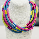Slub 8-Strand - Periwinkle Multi Necklaces TWO FORTY TWO