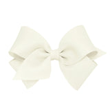 Small Grosgrain Bow - Antique White Kids Hair Accessories Wee Ones