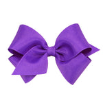 Small Grosgrain Bow - Delphinium Kids Hair Accessories Wee Ones