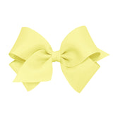 Small Grosgrain Bow - Light Yellow Kids Hair Accessories Wee Ones