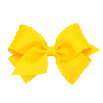 Small Grosgrain Bow - Yellow Kids Hair Accessories Wee Ones