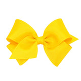 Small Grosgrain Bow - Yellow Kids Hair Accessories Wee Ones