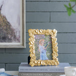 Small Rounded Gold Leaf Frame - 5x7" Home Decor A&B Home Group Inc.